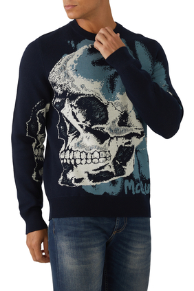 Skull Jacquard Sweater